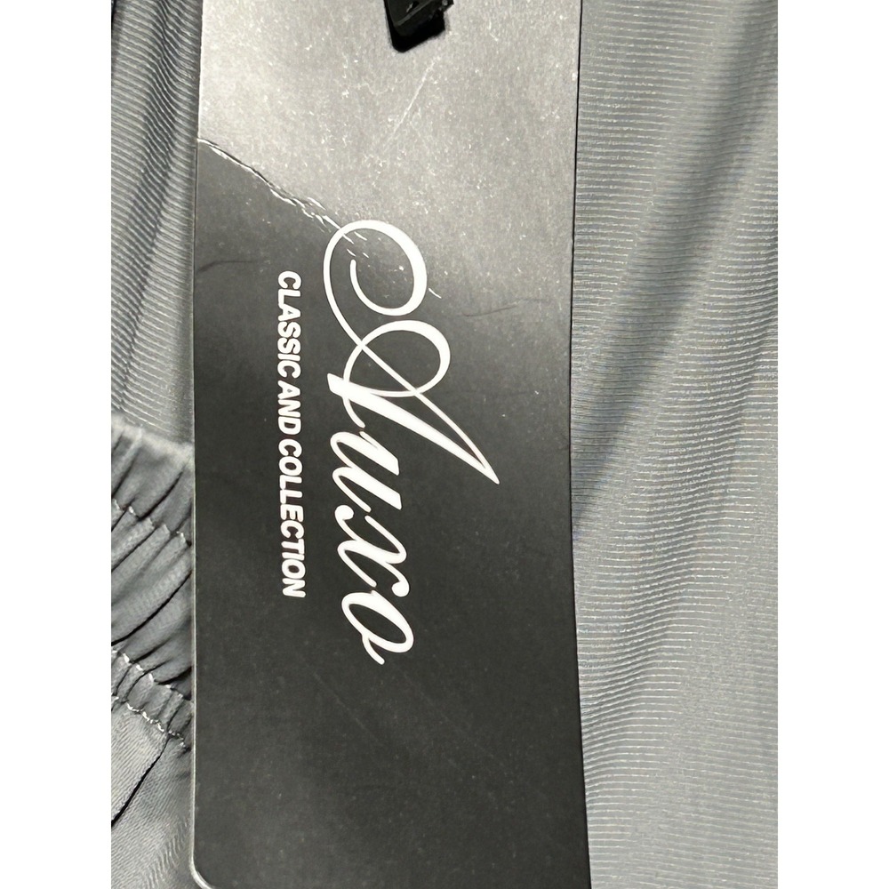 Auxo Men's Stretch Athletic Jogger Pants: Zipper Pockets, Gym, Hike, Gray XL - Picture 8 of 11